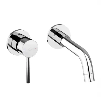 Baterie lavoar incastrata FDesign Flusso, corp incastrat inclus, crom lucios imagine