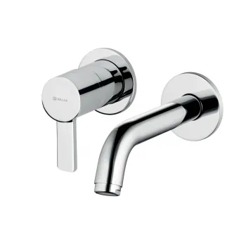 Baterie lavoar incastrata Kludi Zenta crom lucios, pipa 180 mm imagine