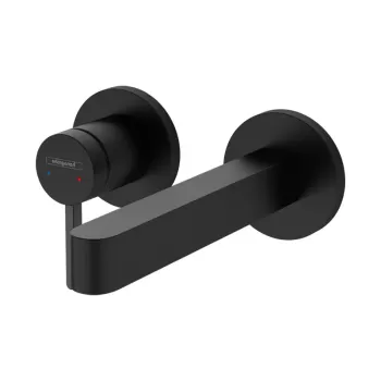 Baterie lavoar incastrata negru mat, pipa 168 mm, Hansgrohe Finoris 76051670 imagine