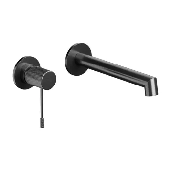 Baterie lavoar, incastrata, negru metal, Cersanit Zen imagine