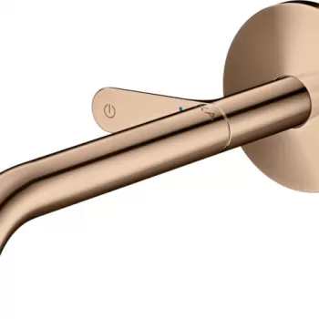 Baterie lavoar incastrata red gold lucios, pipa 220 mm, Hansgrohe Axor One Select imagine