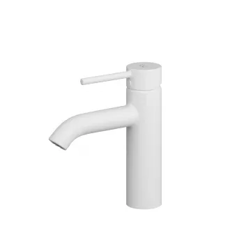 Baterie lavoar Kludi Bozz 100 cu ventil inclus, alb mat imagine