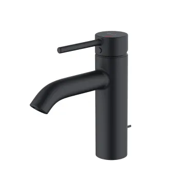 Baterie lavoar Kludi Bozz 100 cu ventil negru mat imagine