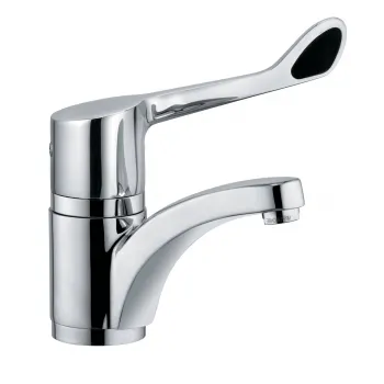 Baterie lavoar Kludi Medi Care cu maner clinic, pipa 150 mm, crom lucios imagine