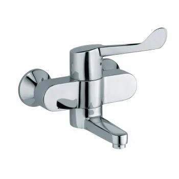 Baterie lavoar Kludi Medi Care cu maner clinic, pipa 180 mm, crom lucios imagine