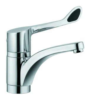 Baterie lavoar Kludi Medi Care cu maner clinic, pipa 200 mm, crom lucios imagine