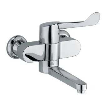 Baterie lavoar Kludi Medi Care cu maner clinic, pipa 250 mm, crom lucios imagine