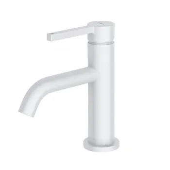 Baterie lavoar Kludi Nova Fonte 75 cu ventil alb mat imagine