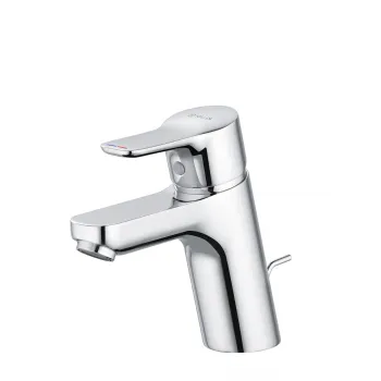 Baterie lavoar Kludi PureEasy 70 cu ventil inclus, crom lucios imagine