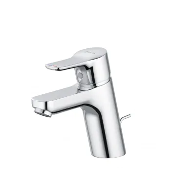 Baterie lavoar Kludi PureEasy 70 cu ventil inclus, crom lucios imagine