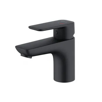 Baterie lavoar Kludi PureStyle 75 negru mat imagine