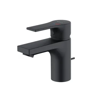 Baterie lavoar Kludi Zenta SL 75 cu ventil inclus, negru mat imagine