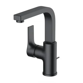 Baterie lavoar Kludi Zenta SL cu ventil negru mat imagine