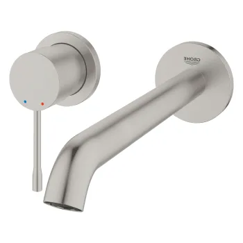 Baterie lavoar L incastrata, instalare cu 2 gauri, supersteel, Grohe Essence imagine