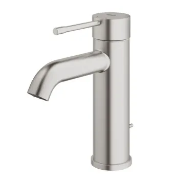 Baterie lavoar monocomanda cu ventil inclus, finisaj supersteel, Grohe Essence imagine