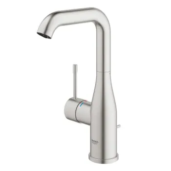 Baterie lavoar monocomanda L, supersteel, Grohe Essence imagine