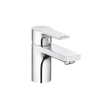 Baterie lavoar monocomanda, Zenta SL 75, culoare crom, cu ventil Push-Open, Kludi imagine