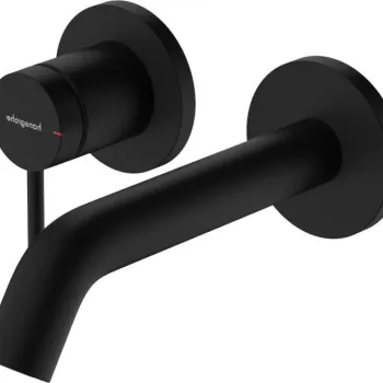 Baterie lavoar montaj pe perete, negru mat, Hansgrohe Tecturis S imagine