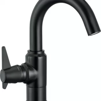 Baterie lavoar negru mat Deante Temisto imagine