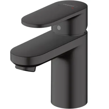 Baterie lavoar, negru mat, EcoSmart, Hansgrohe Vernis Blend 156 cm imagine