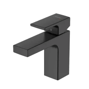 Baterie lavoar, negru mat, Hansgrohe Vernis Shape 100 imagine