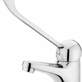 Baterie lavoar pentru persoane cu dizabilitati Deante Joko, cu dop automat, crom lucios imagine