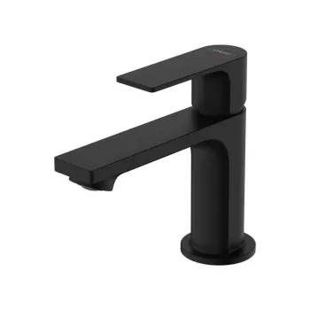 Baterie negru mat, tehnologie CoolStart, monocomanda, Hansgrohe Rebris E imagine