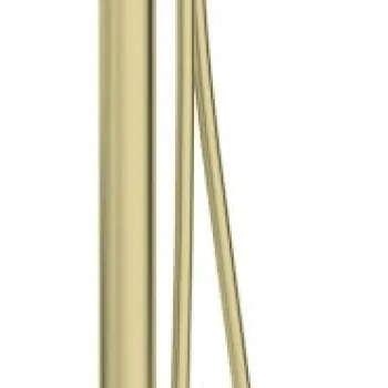 Baterie pentru cada freestanding, auriu periat, cu set de dus, Deante Silia Hexa imagine