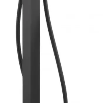 Baterie pentru cada freestanding, negru, cu set de dus, Deante Blur imagine