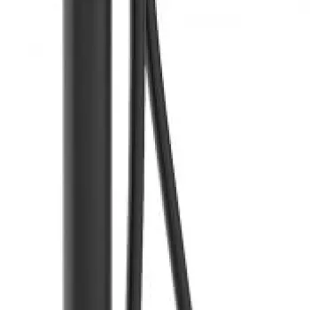 Baterie pentru cada freestanding, negru, cu set de dus, Deante Silia imagine