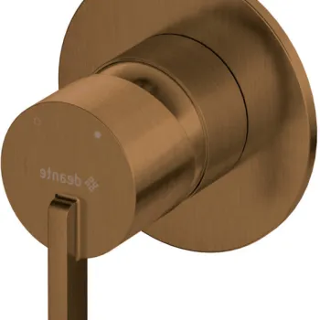 Baterie pentru dus, bronz, fara comutator, pentru corp ingropat, Deante Silia imagine
