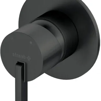 Baterie pentru dus, negru, fara comutator, pentru corp ingropat, Deante Silia imagine