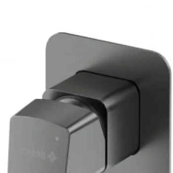 Baterie pentru dus, titan, cu comutator, pentru corp ingropat, Deante Blur imagine