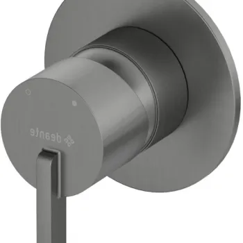 Baterie pentru dus, titan, fara comutator, pentru corp ingropat, Deante Silia imagine