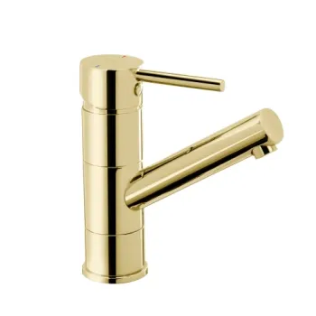 Baterie pentru lavoar cu ventil click-clack inclus, auriu lucios, FDesign Flusso imagine