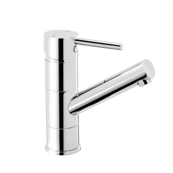 Baterie pentru lavoar cu ventil click-clack inclus, crom lucios, FDesign Flusso imagine