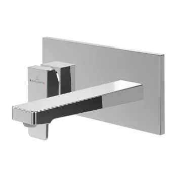 Baterie pentru lavoar incastrata, crom, VilleroyBoch Architectura Square imagine