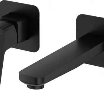 Baterie pentru lavoar, negru, montaj ingropat, Deante Blur imagine