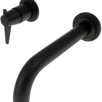 Baterie pentru lavoar, negru, montaj ingropat, Deante Temisto imagine