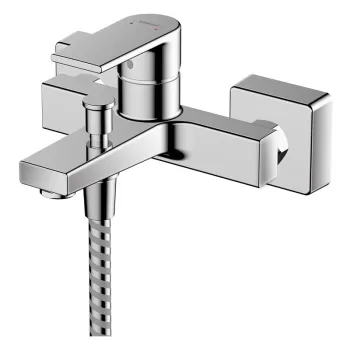 Baterie perete cada sau dus, culoare crom, Hansgrohe, Vernis Shape imagine