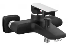 Baterie perete cada sau dus culoare negru Ferro, Algeo Square imagine