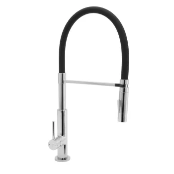 Baterie stativa spalator pipa elastica Avanza A08, crom imagine