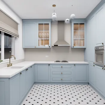 Bucatarie pe comanda Classica, realizata din MDF vopsit - model personalizabil imagine