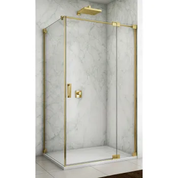 Cabina de dus aurie dreptunghiulara 120x90 cm Sanswiss Cadura Rubin, deschidere pe stanga imagine