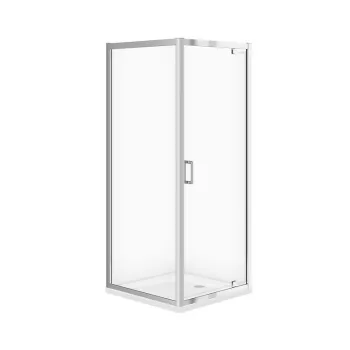Cabina de dus patrata 80x80 cm Cersanit Arteco, crom imagine
