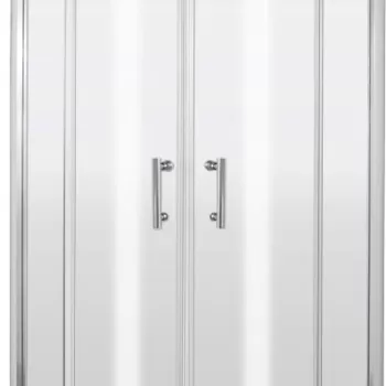 Cabina de dus semirotunda 80x80 cm, cu 2 usi glisante, Jasmin, Deante imagine