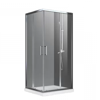 Cabina dus patrata crom 80x80 cm, Mediterraneo, Hector imagine