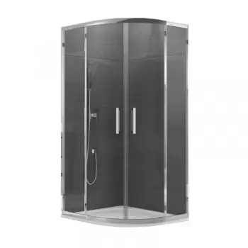 Cabina dus semirotunda 90x90 cu usi culisante Sanswiss, Ocelia imagine