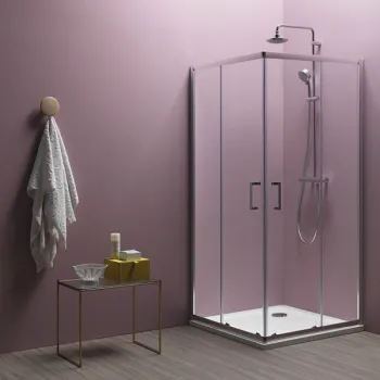 Cabina dus sticla patrata 80x80 cm KolpaSan Eco Quat imagine