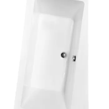 Cada baie asimetrica, acril, 160 x 100 cm, orientare dreapta, Besco Infinity imagine